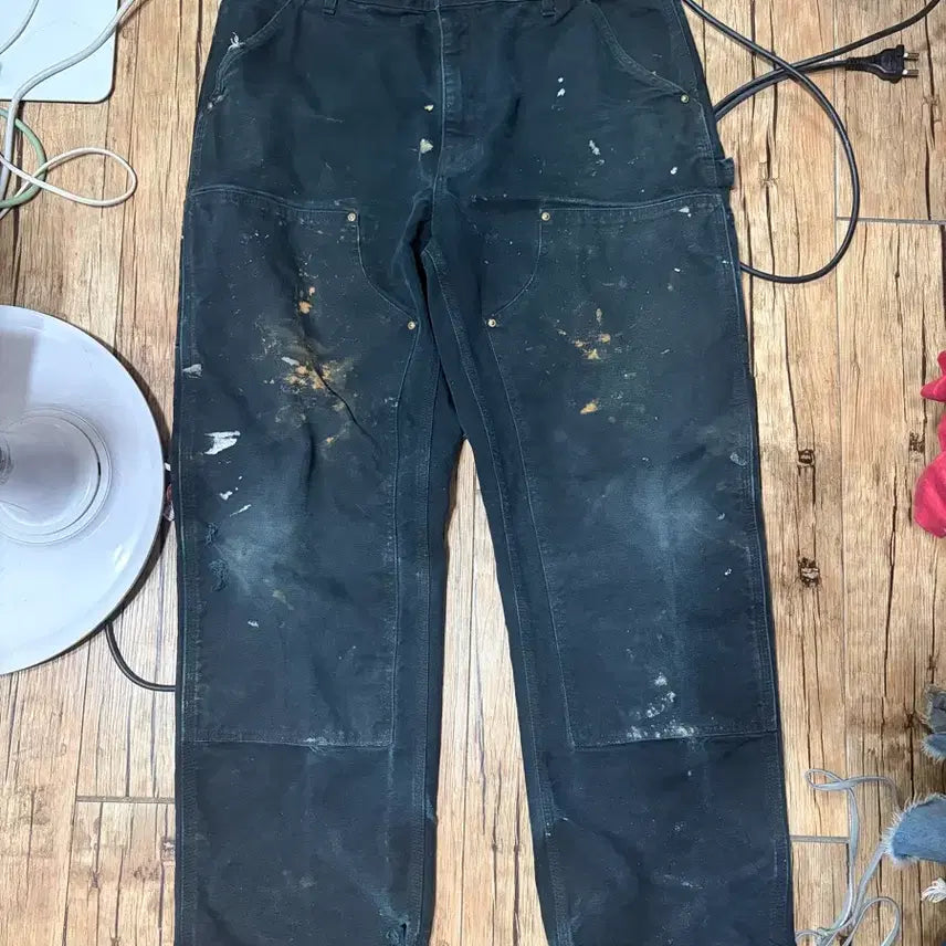 [BUNJANG] Vintage Carhartt Double Knee Black Pants 34 / 빈티지 칼하트 더블니 블랙 34