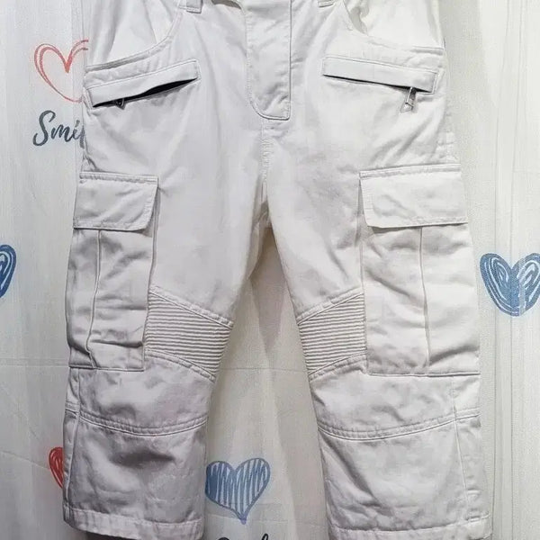 [BUNJANG] Balmain Cotton Cargo Biker Shorts / 정품)  발망  코튼 카고 바이커 반바지