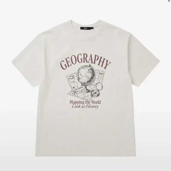 [BUNJANG] History Geography Arch Logo T-Shirt / (1회착용) 보다 역사를 보다 지리학 아치 로고 티셔츠 2호