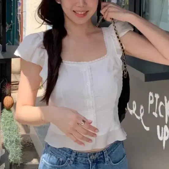 [BUNJANG] ONT Line Blouse M / (새상품)온트 라인블라우스 M