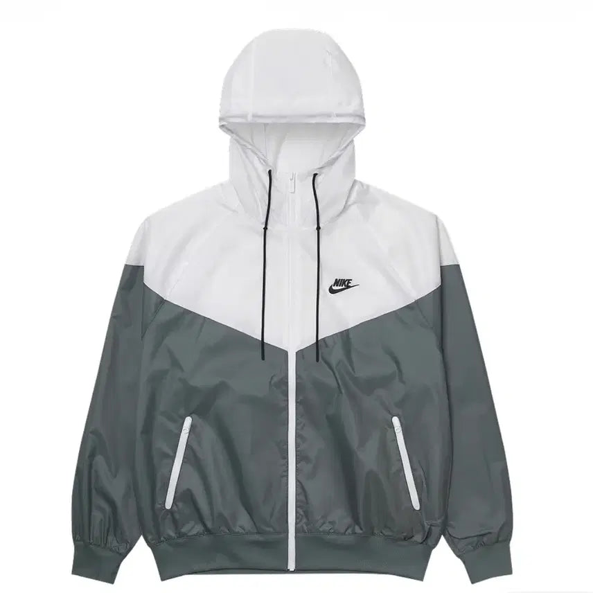 [BUNJANG] Nike Windbreaker White/Gray / 나이키 바람막이