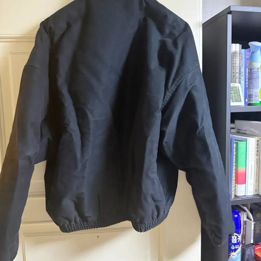 [BUNJANG] Nonne Node Moleskin Bomber Jacket Black / 논노드 몰스킨 봄버 블랙 팝니다.