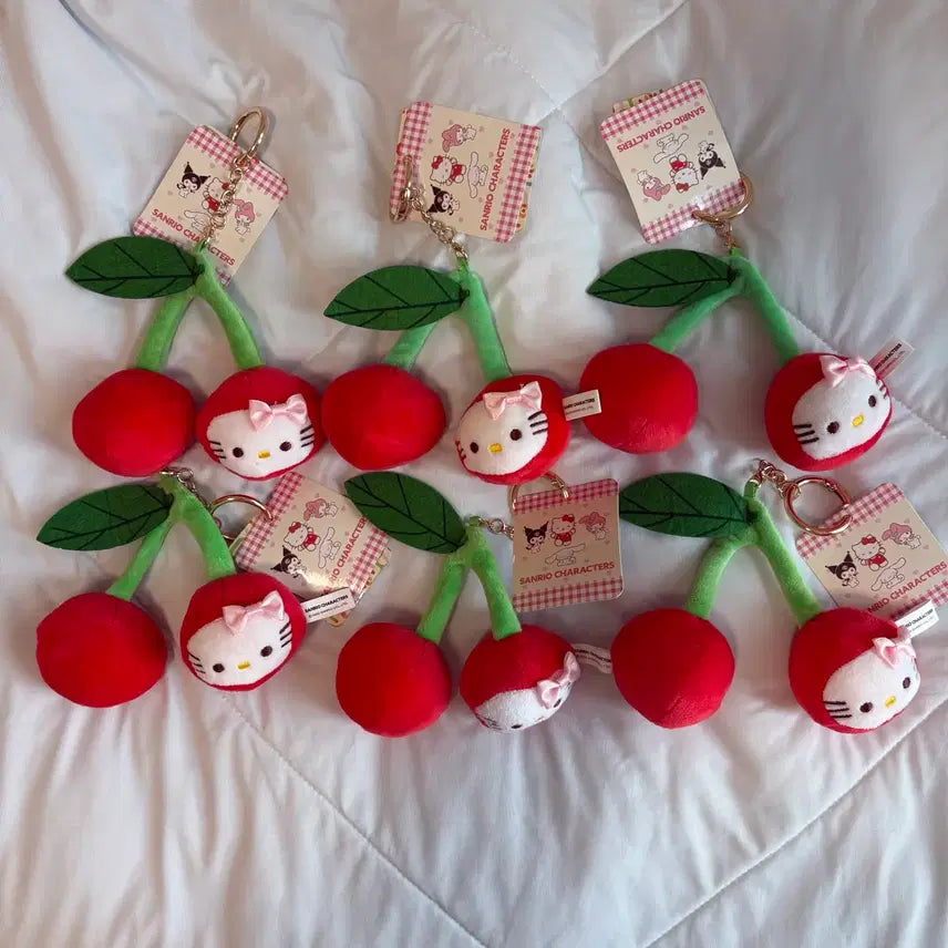 [BUNJANG] Cherry Kitty Keychain / 체리 키티 키링