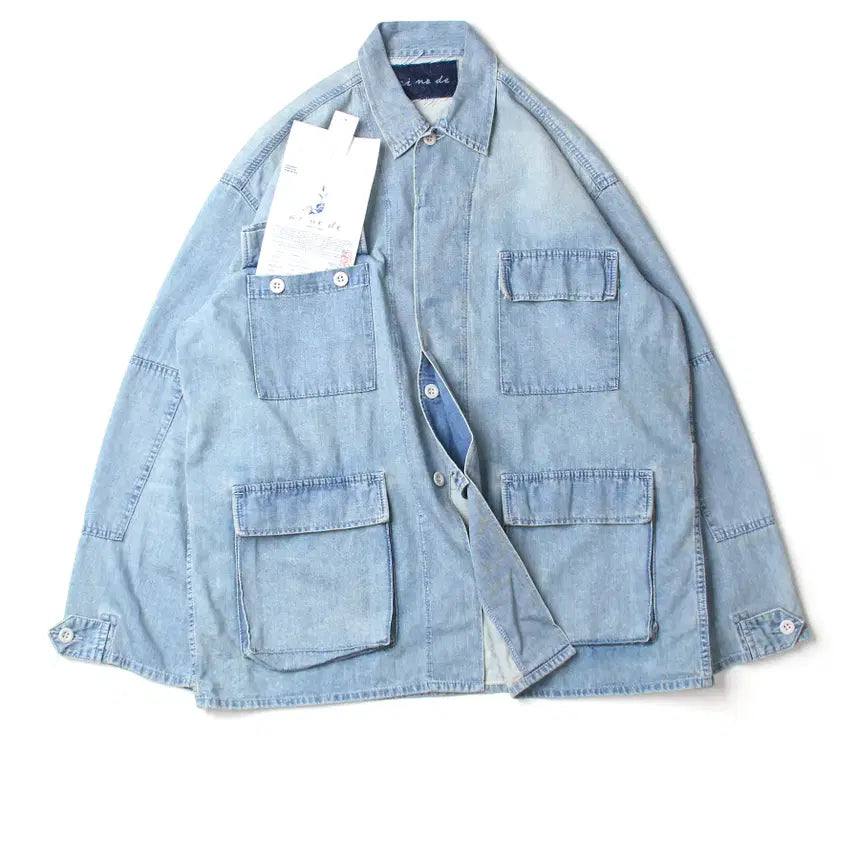 [BUNJANG] Ai.no.de Okayama Jungle Fatigue Denim Jacket / ai.no.de okayama / jungle fatigue denim