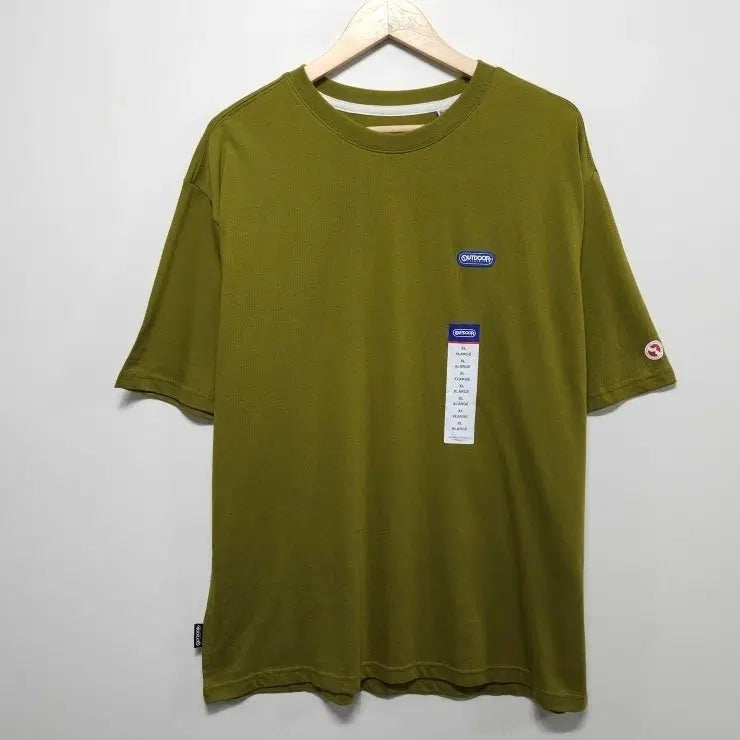[BUNJANG] Outdoor Products Big Logo Short Sleeve T-Shirt Olive Khaki / 110 OUTDOOR 아웃도어 프로덕트 반팔티 빅로고 루즈핏 올리브 카키