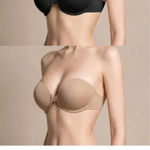 [BUNJANG] Kaindami Non-Slip Off-Shoulder Bra Black D / 카인다미 논슬립 오프숄더 브라