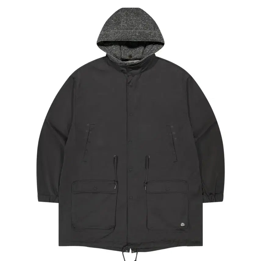 [BUNJANG] KOSEIO 26 FW Charcoal Hooded Field Jacket / 코이세이오 야상 차콜 26 fw