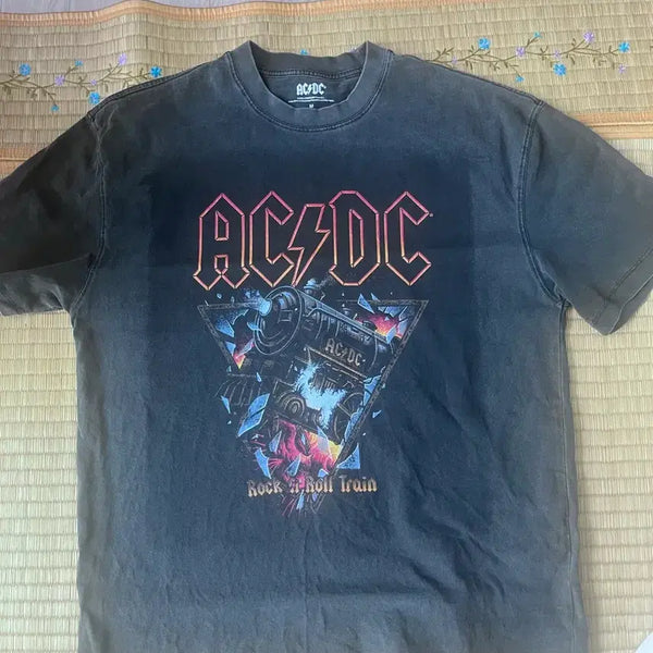 [BUNJANG] Bravado AC/DC Pigment Band T-Shirt / 브라바도 ACDC TRAIN PIGMENT CC 밴드티셔츠