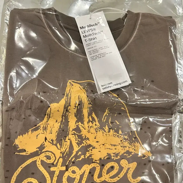 [BUNJANG] Satisfy x Levi's MothTech T-Shirt Brown / [새상품/L] 새티스파이 x 리바이스 모스테크 티셔츠 브라운 (Satisfy x Levi's)
