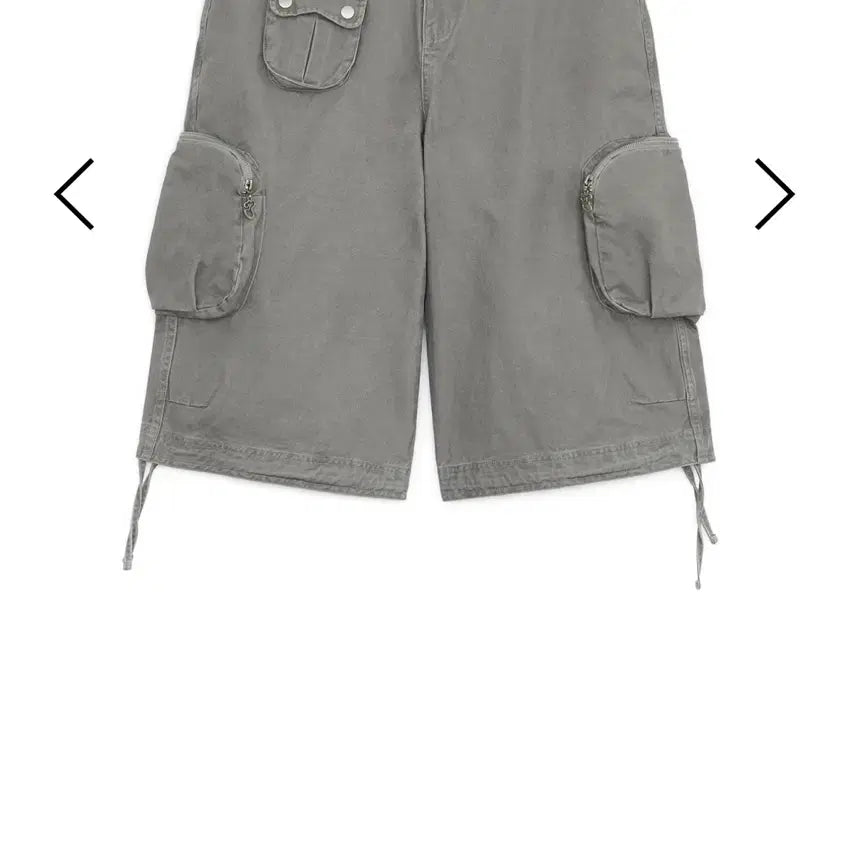 [BUNJANG] Hug Your Skin Washed Bermuda Cargo Pants Grey M / 허그유어스킨 워시드 버뮤다 카고 팬츠 그레이 M