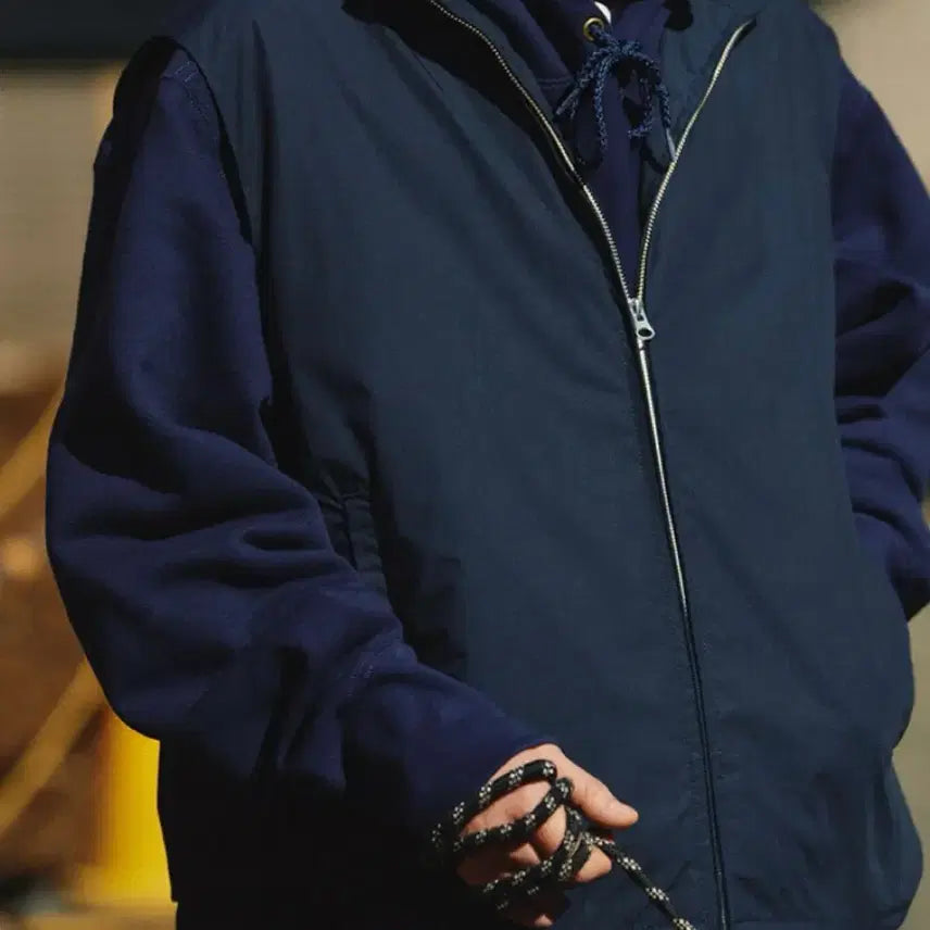 [BUNJANG] Boyhood Camber Cross Knit Pullover Hoodie (Navy, M) / [새상품/택X]보이후드 camber Cross Knit Pullover Hoodie (Navy)