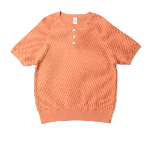 [BUNJANG] Chah Chah Henryneck Waffle Knit Tee / Chah Chah HENRYNECK WAFFLE KNIT TEE