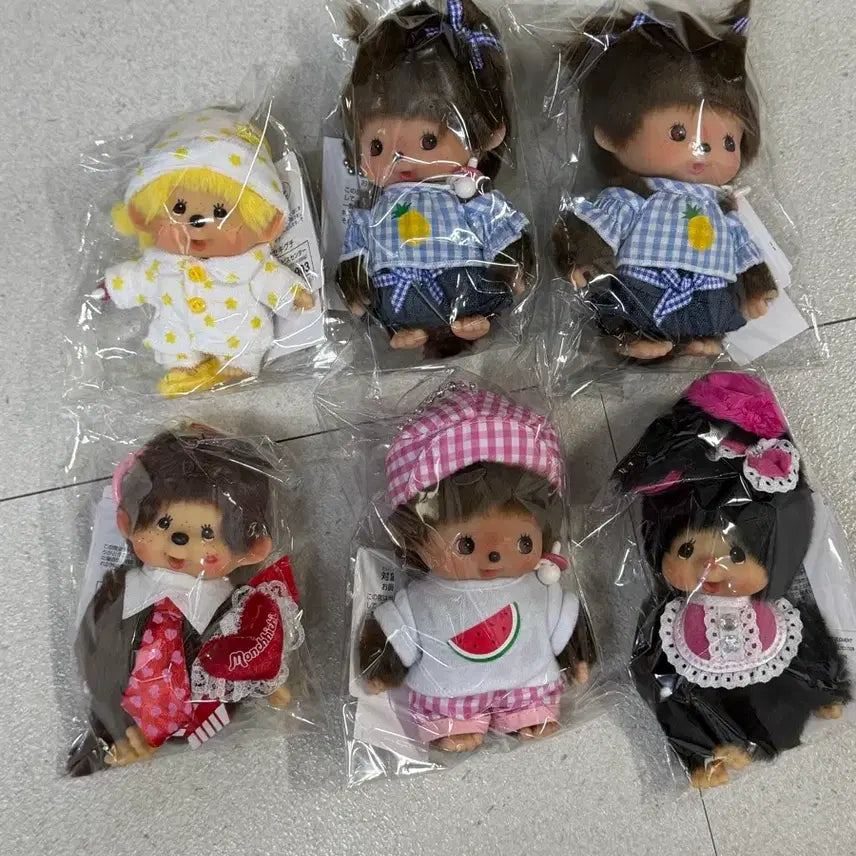 [BUNJANG] Monchhichi Dolls Set / 몬치치 새상품 팔아여