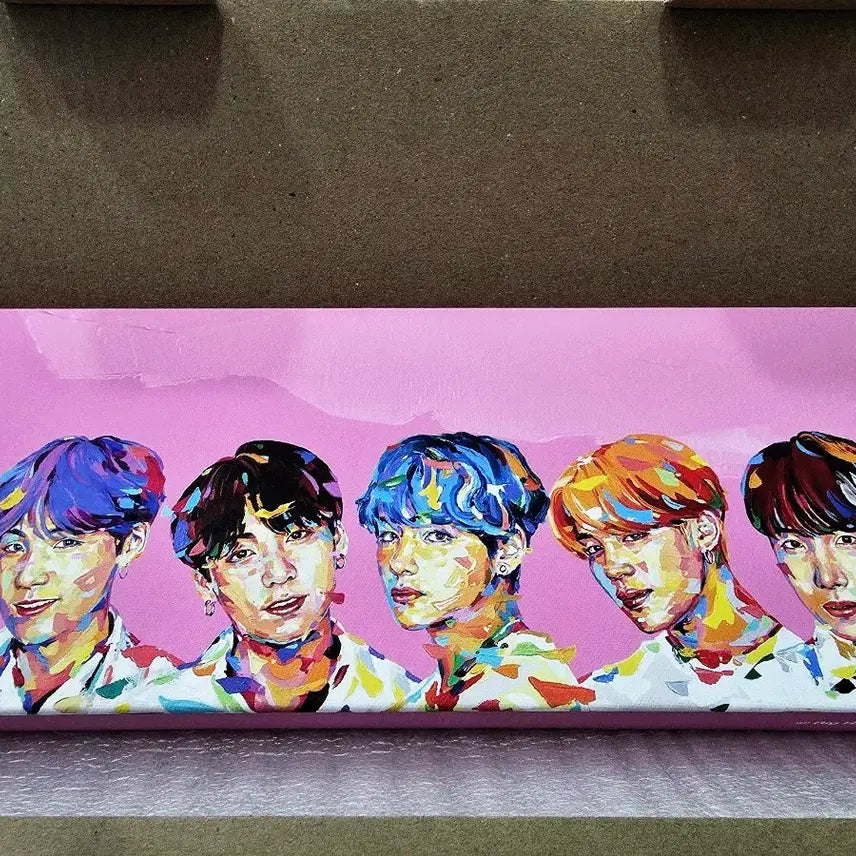 [BUNJANG] BTS Freshkon Official Event Limited Edition Canvas Frame (Sealed) / BTS 프레쉬콘 공식 이벤트 한정 액자 미개봉