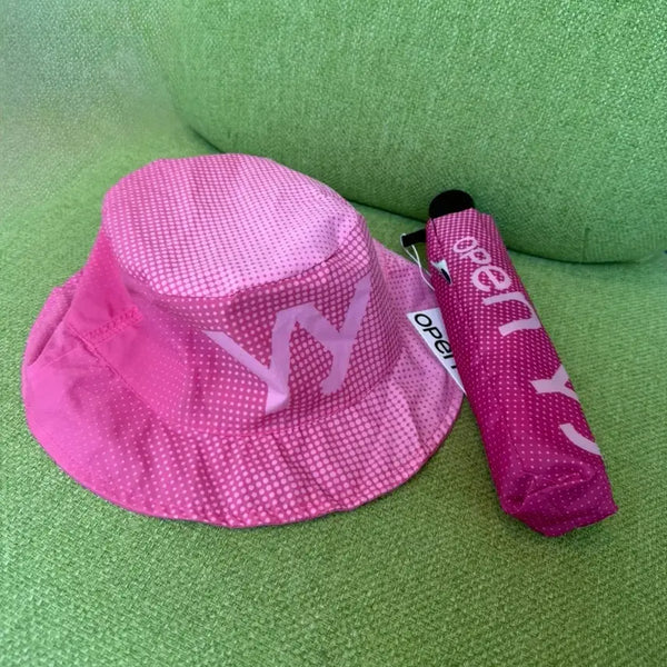 [BUNJANG] Open YY Bucket Hat with Polka Dot Pattern / 오픈 와이와이
