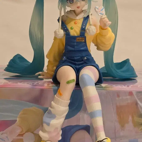 [BUNJANG] Vocaloid Hatsune Miku Lollipop Noodle Stopper Figure / 미쿠 롤리팝 누들스토퍼