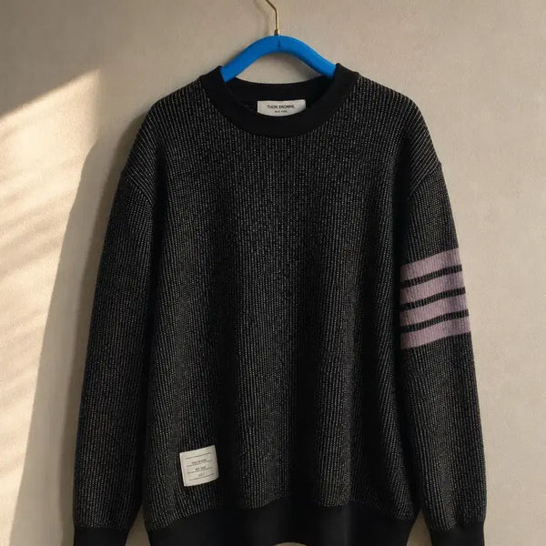[BUNJANG] Thom Browne 4-Bar Crewneck Knit / 톰브라운 4선 니트