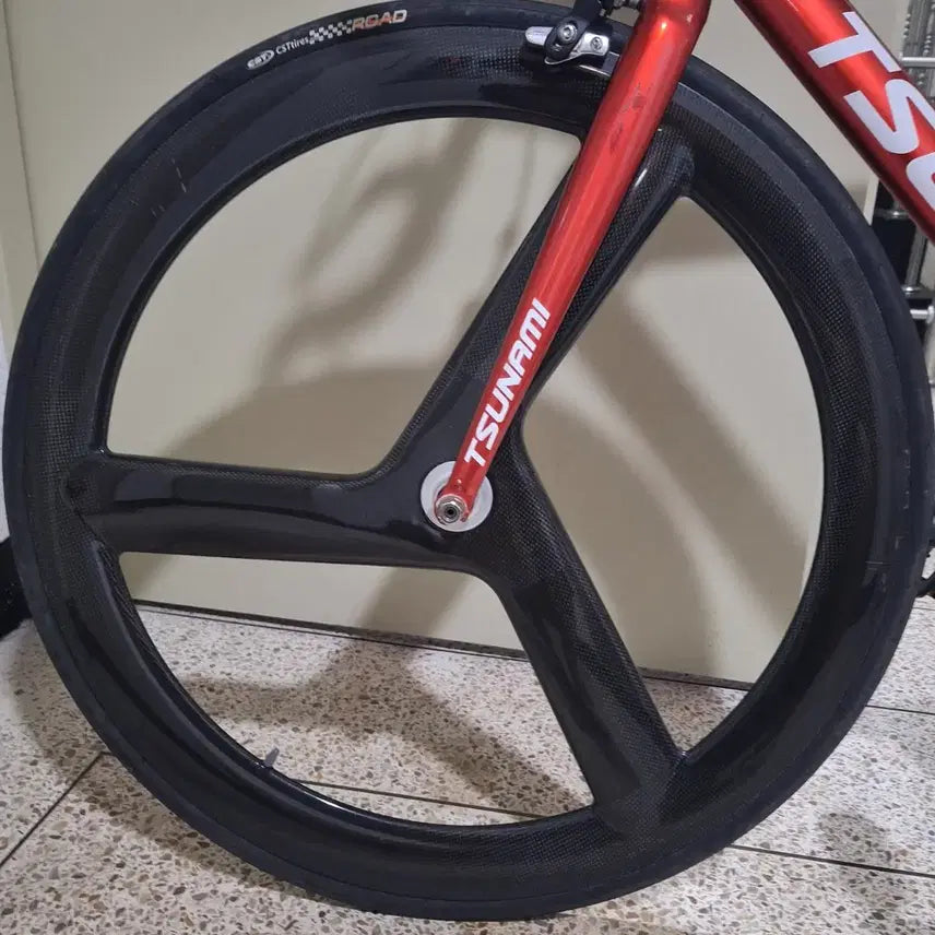 [BUNJANG] Jinbike Carbon Tri-spoke Front Wheel / 진바이크 카본 삼발이