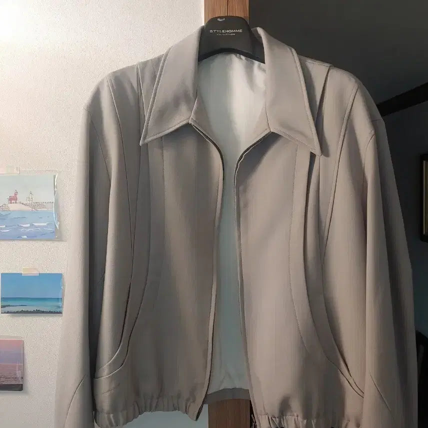 [BUNJANG] COOR Wool Blouson Beige L / 쿠어 울 블루종 L