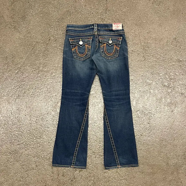 [BUNJANG] True Religion Joey Rainbow Stitch Bootcut Jeans / 트루릴리전 레인보우 조이 부츠컷 (29)