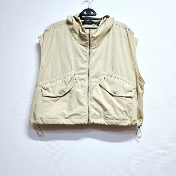 [BUNJANG] Balenciaga Beige Hooded Vest / 발렌시아 베이지색 후드 조끼