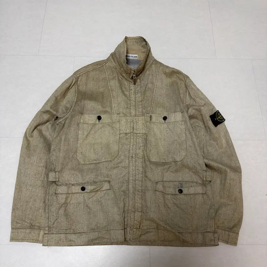 [BUNJANG] Stone Island Archive 00s Reno Flex Safari Jacket L / [국문택, L] 00년대 스톤아일랜드 아카이브 리노 플렉스 사파리 자켓