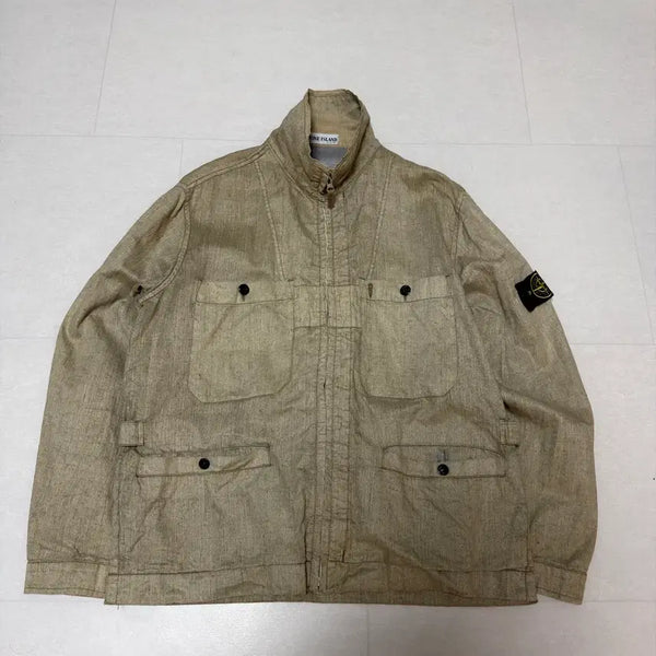 [BUNJANG] Stone Island Archive 00s Reno Flex Safari Jacket L / [국문택, L] 00년대 스톤아일랜드 아카이브 리노 플렉스 사파리 자켓