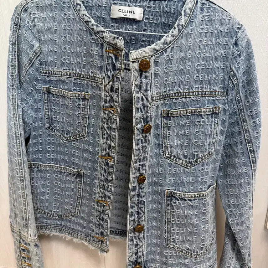 [BUNJANG] Vintage Celine All-Over Logo Monogram Denim Jacket Made in Italy / (정품) 빈티지 CELINE 셀린느 올오버 로고 모노그램 데님 자켓 Made in Italy