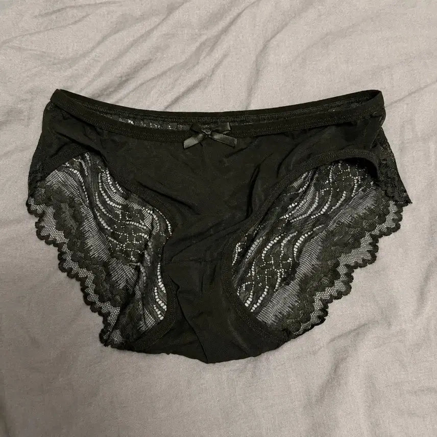 [BUNJANG] Black Lace Women's Panties / 중고 블랙 여자 레이스 팬티 (black) 여성