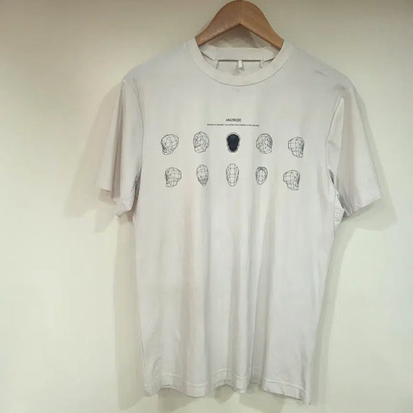 [BUNJANG] Amazingcree Graphic T-Shirt White / 어메이징크리 그래픽 반팔티 화이트 95