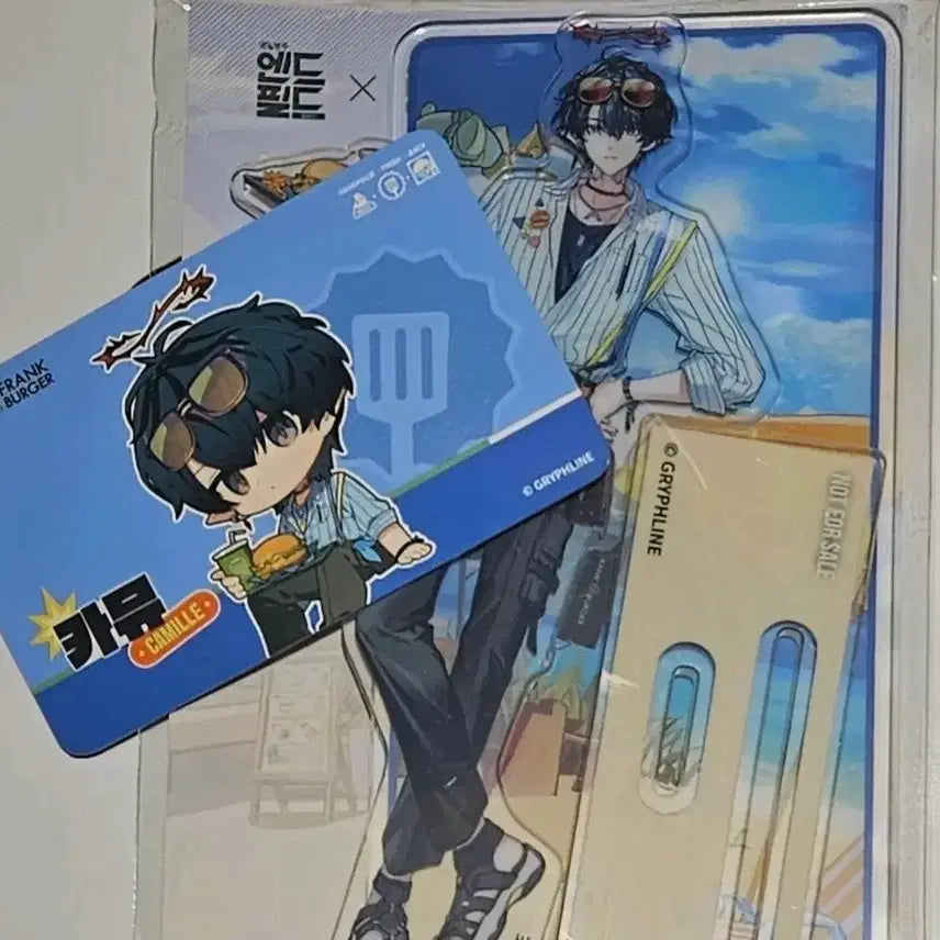 [BUNJANG] Arknights Endfield Camus Frank Burger Collaboration Acrylic Stand & Photocard / 명일방주 엔드필드 카뮤 프랭크버거 콜라보 아크릴스탠드 포토카드 포카