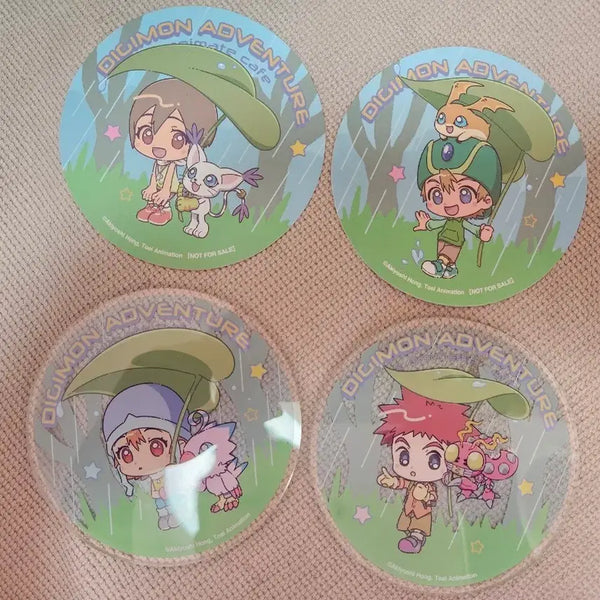 [BUNJANG] Digimon Adventure Acrylic Coaster Set (4 Types) / 디지몬 어드벤처 아크릴 코스터 4종