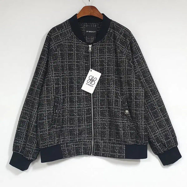[BUNJANG] By Brigit Tweed Bomber Jacket 88 / 새상품 ) 바이브리짓 트위드 봄버쟈켓 88