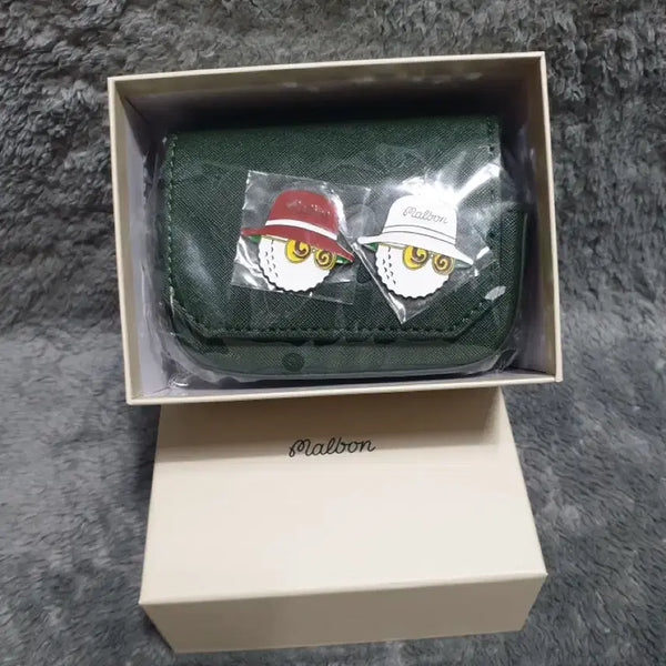 [BUNJANG] Malbon Golf Rangefinder Pouch with Ball Keychains / 말본 거리측정기 파우치