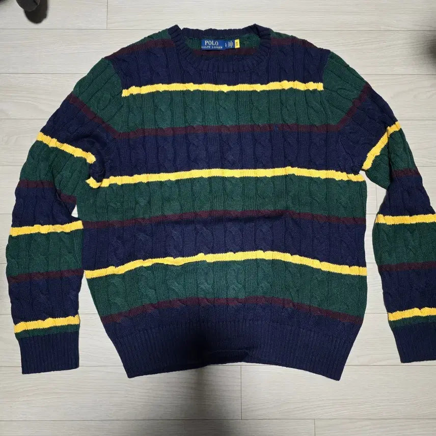[BUNJANG] Polo Ralph Lauren Cable Knit Sweater L / 폴로 랄프로렌 스웨터 L