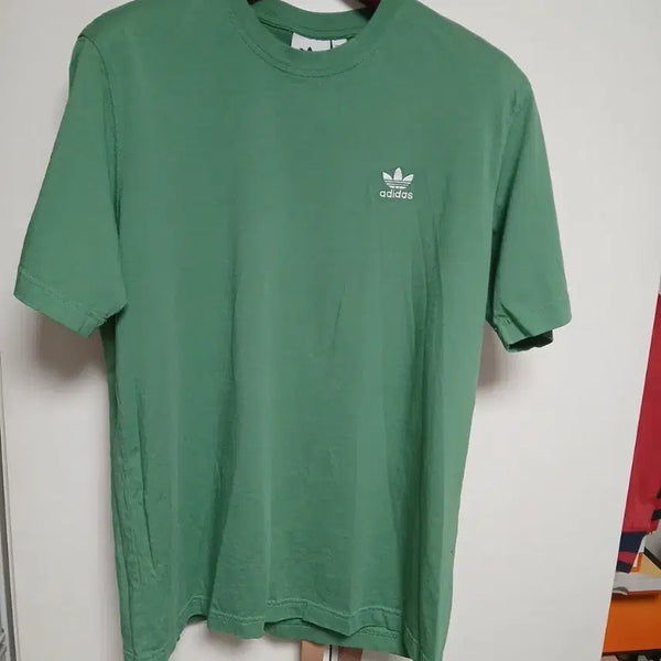 [BUNJANG] Adidas Washed Green T-Shirt Size 100 / 아디다스 워싱 그린 반팔 100