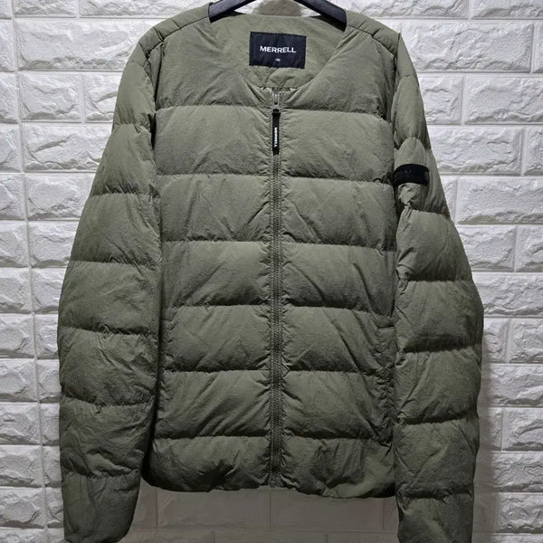 [BUNJANG] Merrell Lightweight Down Jacket Khaki XL / 머렐 라운드넥 경량 다운자켓 105