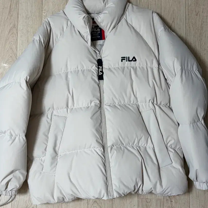 [BUNJANG] Fila Padded Jacket Beige / 휠라 패딩