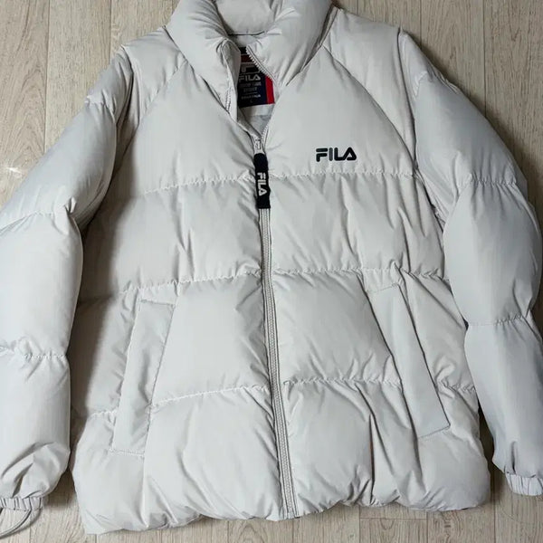 [BUNJANG] Fila Padded Jacket Beige / 휠라 패딩
