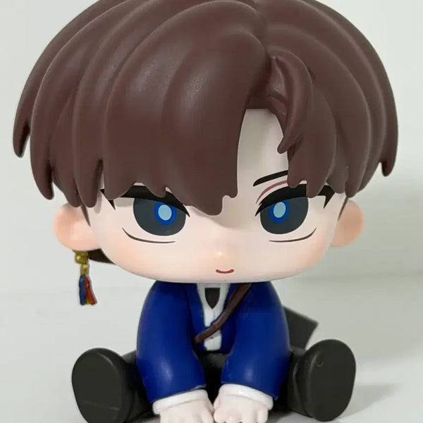 [BUNJANG] K-Pop Nameless Idol 'Choi Yo Won' Sitting Figure Set / [구성품 추가] 괴담출근 모두앉아 피규어 최요원