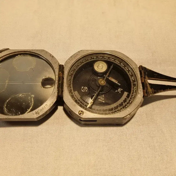 [BUNJANG] 1944-1945 Original M2 Artillery Compass (Fully Functional) / 1944 ~ 1945년산 오리지널 M2 포병용 정밀 나침반( 기믹 작동 완벽 )