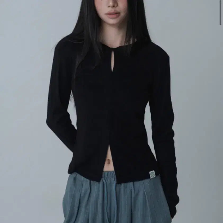 [BUNJANG] MarsuneVril Black Long Sleeve T-Shirt / 마스언에브릴 긴팔티셔츠