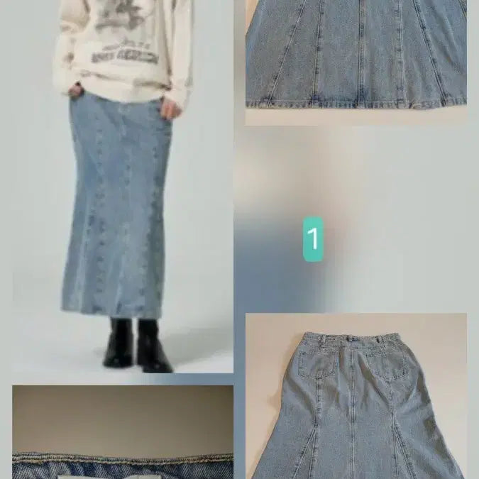 [BUNJANG] 8 Seconds Denim Skirt and Pants / [새상품] 8 seconds 하의 (데님스커트,팬츠등) 일만원샵