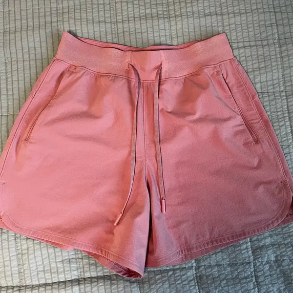 [BUNJANG] Lululemon Pink High-Rise Shorts Size 4 / 룰루레몬 lululemon 핑크 하이라이즈 쇼츠 반바지 사이즈 4