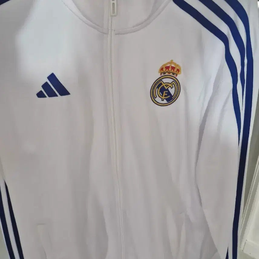 [BUNJANG] Adidas Real Madrid Training Jacket White / 아디다스 레알마드리드 트레이닝 자켓 화이트