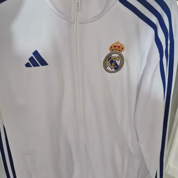 [BUNJANG] Adidas Real Madrid Training Jacket White / 아디다스 레알마드리드 트레이닝 자켓 화이트