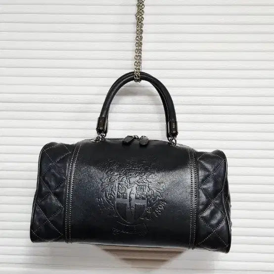[BUNJANG] DAKS Quilted Leather Tote Bag / 닥스 소가죽 퀼팅토트백