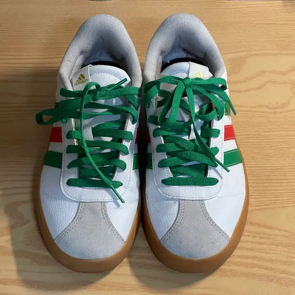 [BUNJANG] Adidas Sneakers White/Green/Red / 아디다스 스니커즈 흰색/녹색/빨강