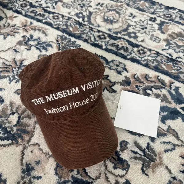 [BUNJANG] The Museum Visitor Brown Ball Cap / 더뮤지엄비지터 브라운볼캡