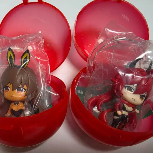 [BUNJANG] Nihke Mini Figure Gacha Red Hood & Noir Bundle Set / 니케 미니피규어 가챠
